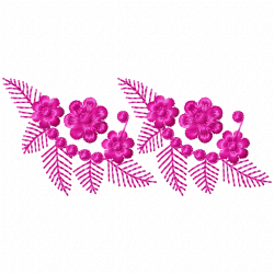 Flowers And Tree Embroidery Design 2 Flowers And Tree Embroidery Design 2